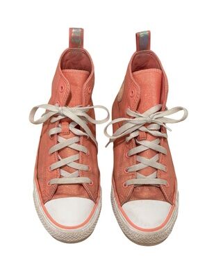 Converse Coral Pink Kids High-Top Sneakers Size 6 Really Cute